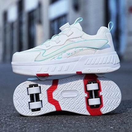 Kids LED Shoes Girl Tow Wheels Skate Shoes - Kids LED Shoes - Mater Kom - Mad Fly Essentials