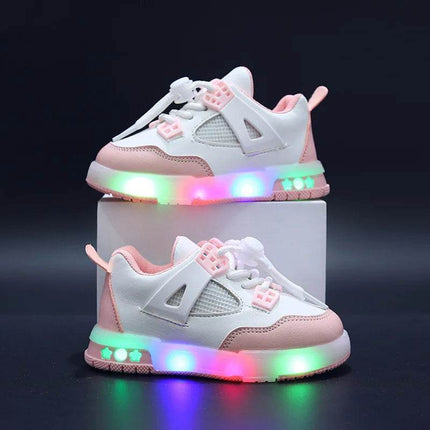 Kids Light - emitting Sneakers Kids LED Shoes - Kids LED Shoes - DF.ECHO - Mad Fly Essentials