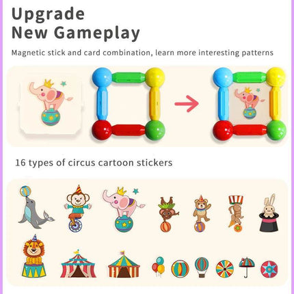 Kids Magnetic Construction Building Stem Puzzle Montessori Activity Toys - Mad Fly Essentials