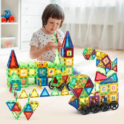 Kids Magnetic Construction Building Stem Puzzle Montessori Activity Toys - Mad Fly Essentials
