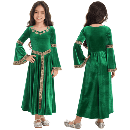Kids Medieval Renaissance Princess Girl Costume Dress - Costume Dress - Bibihou - Mad Fly Essentials