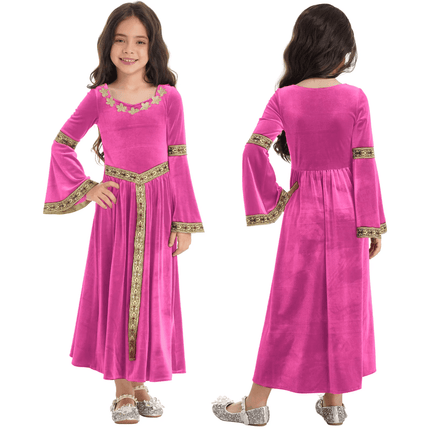 Kids Medieval Renaissance Princess Girl Costume Dress - Costume Dress - Bibihou - Mad Fly Essentials