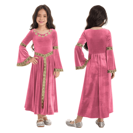 Kids Medieval Renaissance Princess Girl Costume Dress - Costume Dress - Bibihou - Mad Fly Essentials