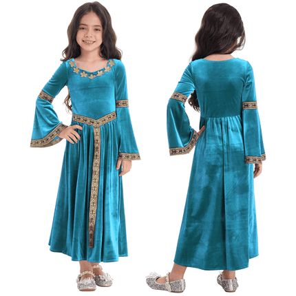Kids Medieval Renaissance Princess Girl Costume Dress - Costume Dress - Bibihou - Mad Fly Essentials