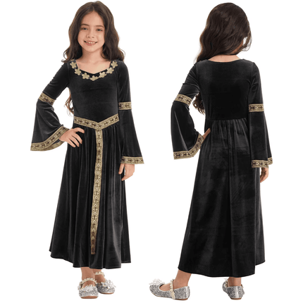 Kids Medieval Renaissance Princess Girl Costume Dress - Costume Dress - Bibihou - Mad Fly Essentials