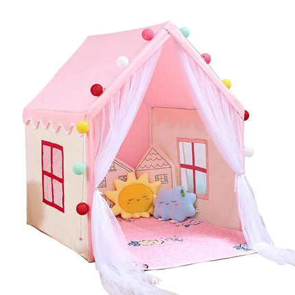 Kids Play Mat Children Teepee Pink Blue Playhouse - Kids Play Mat - Kid's Zone - Mad Fly Essentials