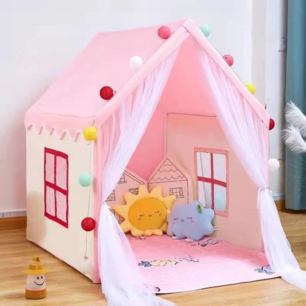 Kids Play Mat Children Teepee Pink Blue Playhouse - Kids Play Mat - Kid's Zone - Mad Fly Essentials