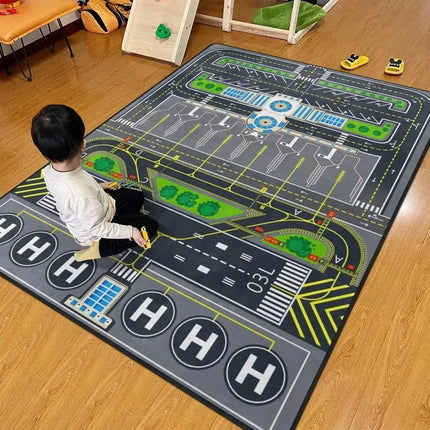 Kids Play Mat Road Parking Lot Amusement Park Kids Room Carpet - Kids Play Mat - MQIAOHAM - Mad Fly Essentials