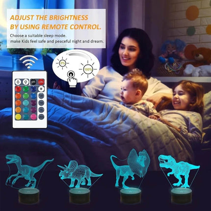 Kids Room 3D T - Rex Dinosaur LED Night Light - LED Night Light - Sallysun - Mad Fly Essentials