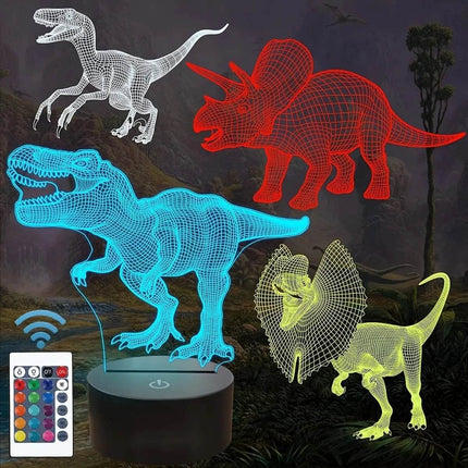 Kids Room 3D T - Rex Dinosaur LED Night Light - LED Night Light - Sallysun - Mad Fly Essentials