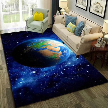 Kids Room 3D Universe Galaxy Living Area Rug - Area Rug - LOUSIDREAM - Mad Fly Essentials