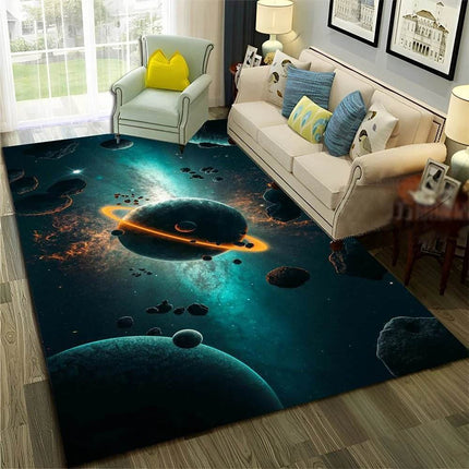 Kids Room 3D Universe Galaxy Living Area Rug - Area Rug - LOUSIDREAM - Mad Fly Essentials