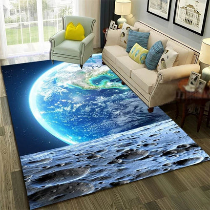 Kids Room 3D Universe Galaxy Living Area Rug - Area Rug - LOUSIDREAM - Mad Fly Essentials