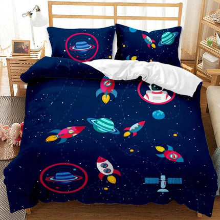 Kids Room Astronaut Cover Bedding Duvet Set - Duvet Set - SpaceKids - Mad Fly Essentials