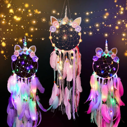 Kids Room Decor LED Unicorn Dream Catcher - Kids Room Decor - Pockels - Mad Fly Essentials