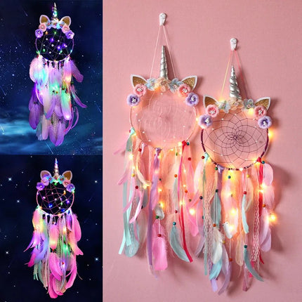Kids Room Decor LED Unicorn Dream Catcher - Kids Room Decor - Pockels - Mad Fly Essentials