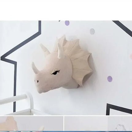 Kids Room Decor Plush Animal Wall Dinosaur - Kids Room Decor - Nordic Creations - Mad Fly Essentials