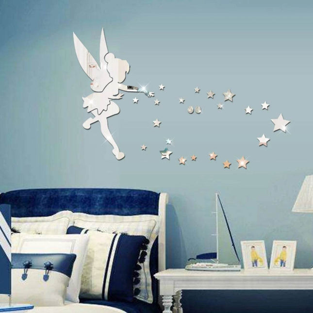 Kids Room Fairy Mirror 3D Wall Sticker - Mad Fly Essentials
