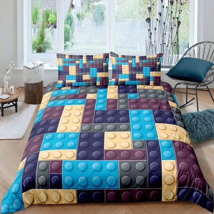 Kids Room Happy Building Blocks Duvet Sets - Mad Fly Essentials