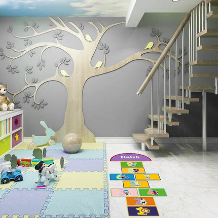 Kids Room Hopscotch Game Floor 3D Wall Sticker - 3D Wall Sticker - Sensual Bee - Mad Fly Essentials