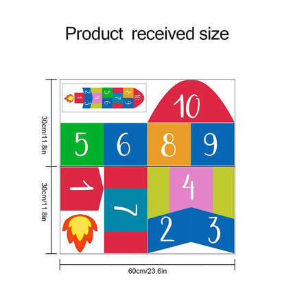 Kids Room Hopscotch Game Floor 3D Wall Sticker - 3D Wall Sticker - Sensual Bee - Mad Fly Essentials