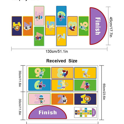 Kids Room Hopscotch Game Floor 3D Wall Sticker - 3D Wall Sticker - Sensual Bee - Mad Fly Essentials