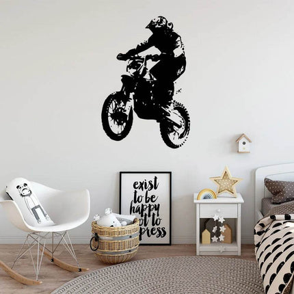 Kids Room Motorcycle 3D Wall Sticker - 3D Wall Sticker - JOY HOME DECOR - Mad Fly Essentials
