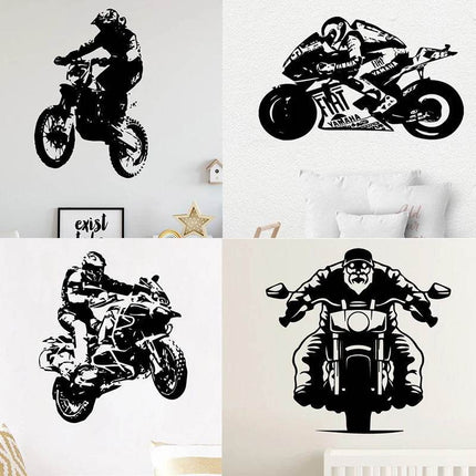 Kids Room Motorcycle 3D Wall Sticker – Mad Fly Essentials