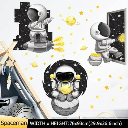 Kids Room Nordic Space Decor 3D Wall Sticker - 3D Wall Sticker - ZOOYOO - Mad Fly Essentials