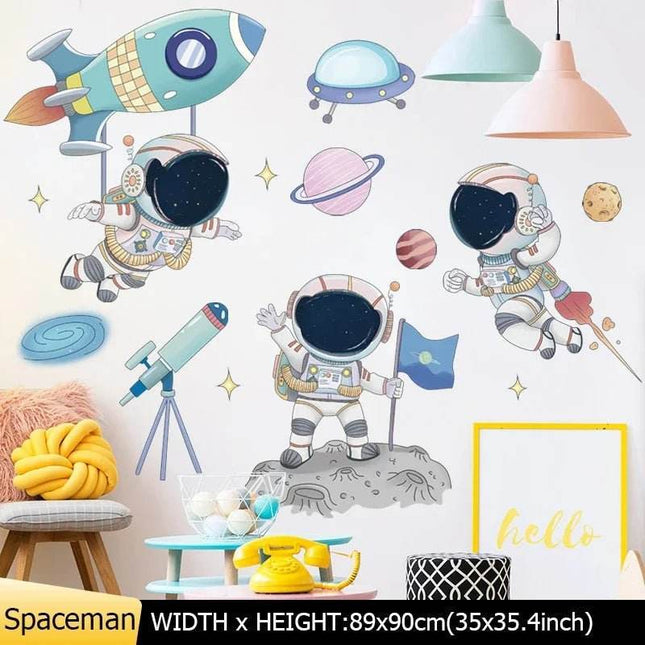 Kids Room Nordic Space Decor 3D Wall Sticker - 3D Wall Sticker - ZOOYOO - Mad Fly Essentials