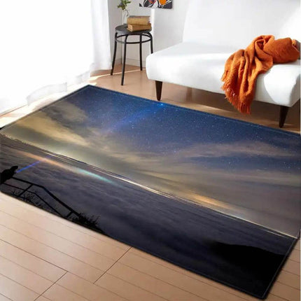 Kids Room Space Universe Anti - Slip 3D Area Rug - Area Rug - LOUSIDREAM - Mad Fly Essentials
