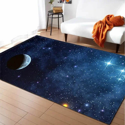 Kids Room Space Universe Anti - Slip 3D Area Rug - Area Rug - LOUSIDREAM - Mad Fly Essentials