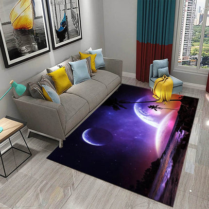 Kids Room Starry Sky Space Modern Area Rug - Area Rug - WESSD - Mad Fly Essentials