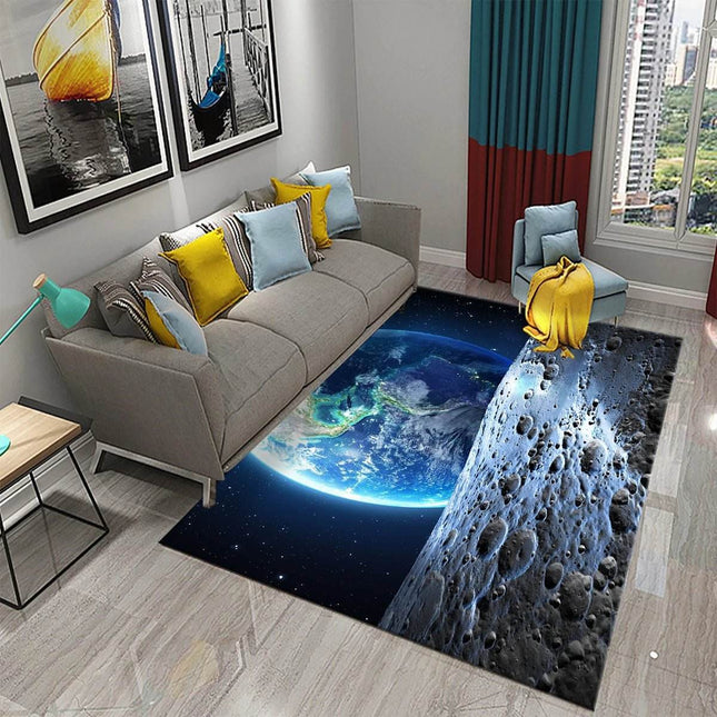 Kids Room Starry Sky Space Modern Area Rug - Area Rug - WESSD - Mad Fly Essentials
