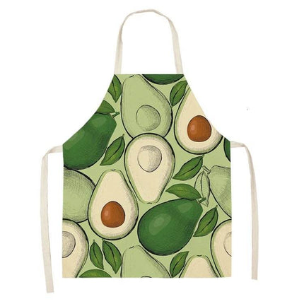 Avocado Tropical Linen Kitchen Apron - Kitchen Apron - Sun Home - Mad Fly Essentials