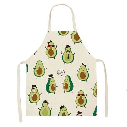 Avocado Tropical Linen Kitchen Apron - Kitchen Apron - Sun Home - Mad Fly Essentials