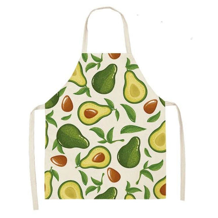 Avocado Tropical Linen Kitchen Apron - Kitchen Apron - Sun Home - Mad Fly Essentials