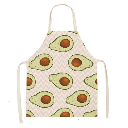 Kitchen Avocado Tropical Linen Apron - Mad Fly Essentials