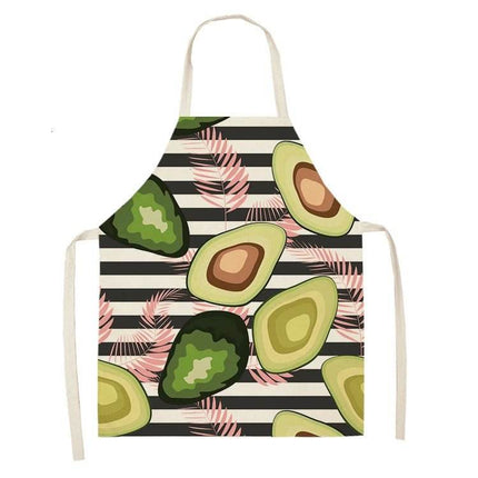 Kitchen Avocado Tropical Linen Apron - Mad Fly Essentials