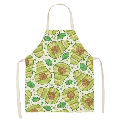 Avocado Tropical Linen Kitchen Apron - Kitchen Apron - Sun Home - Mad Fly Essentials