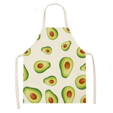Avocado Tropical Linen Kitchen Apron - Kitchen Apron - Sun Home - Mad Fly Essentials