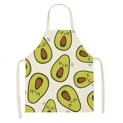 Avocado Tropical Linen Kitchen Apron - Kitchen Apron - Sun Home - Mad Fly Essentials