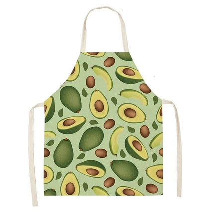 Avocado Tropical Linen Kitchen Apron - Kitchen Apron - Sun Home - Mad Fly Essentials