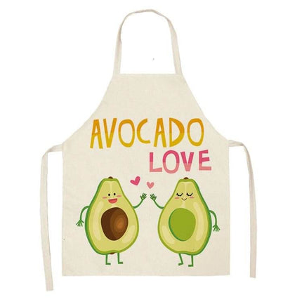 Avocado Tropical Linen Kitchen Apron - Kitchen Apron - Sun Home - Mad Fly Essentials