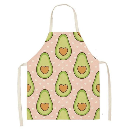 Avocado Tropical Linen Kitchen Apron - Kitchen Apron - Sun Home - Mad Fly Essentials