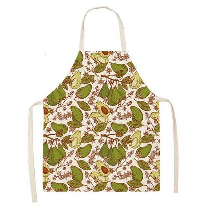 Avocado Tropical Linen Kitchen Apron - Kitchen Apron - Sun Home - Mad Fly Essentials