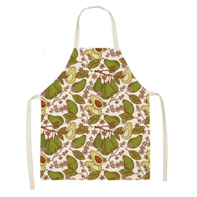 Avocado Tropical Linen Kitchen Apron - Kitchen Apron - Sun Home - Mad Fly Essentials
