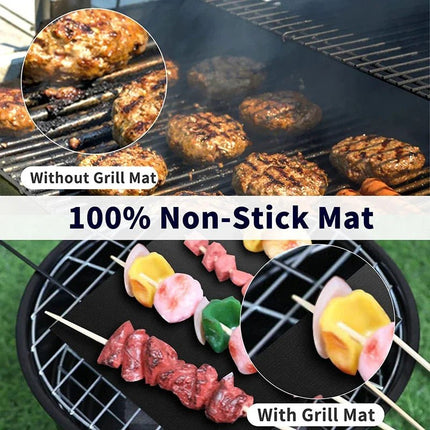 Kitchen Essentials 1-5pc Heat Resistant BBQ Grill Mats - Kitchen Essentials - BalmyDays - Mad Fly Essentials