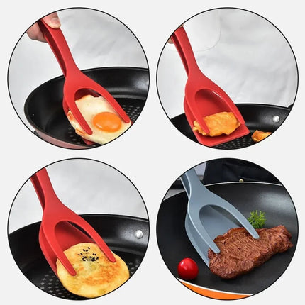 Kitchen Essentials Easy 2-in-1 Egg Bakeware Grip Flip Tong - Kitchen Essentials - UOSU - Mad Fly Essentials