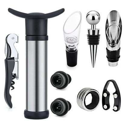 Kitchen Essentials Stainless Wine Stopper Vacuum Pump - Kitchen Essentials - VanKood - Mad Fly Essentials